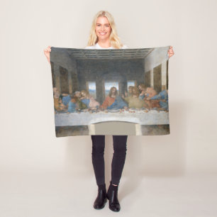 The Last Supper, Leonardo da Vinci, 1495-1498 Fleece Blanket
