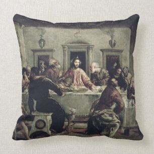The Last Supper (oil on canvas) 2 Cushion