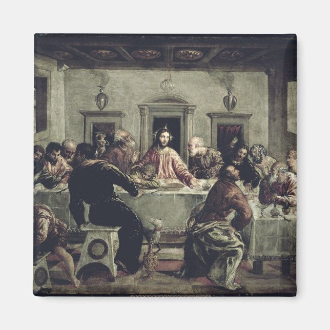 The Last Supper (oil on canvas) 2 Magnet (Front)