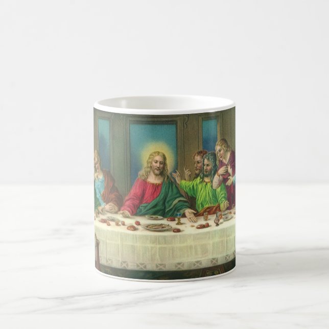 The Last Supper Originally by Leonardo da Vinci Coffee Mug (Center)