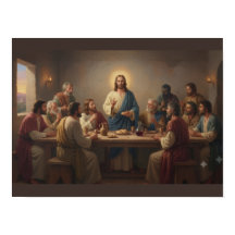 The Last Supper Poster – Jesus Christ and Disciple