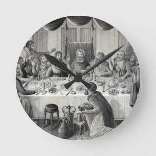 The Last Supper Round Clock