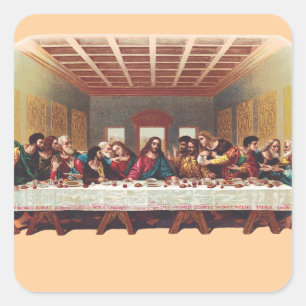 The Last Supper Square Sticker