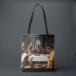 The Last Supper Tote Bag<br><div class="desc">The Last Supper (1560) Juan de Juanes The Last Supper was the final meal that Jesus shared with his disciples before his crucifixion. It took place in Jerusalem during the week of Passover, days after Jesus's triumphal entry into Jerusalem. During the meal, Jesus predicted that one of his disciples would...</div>