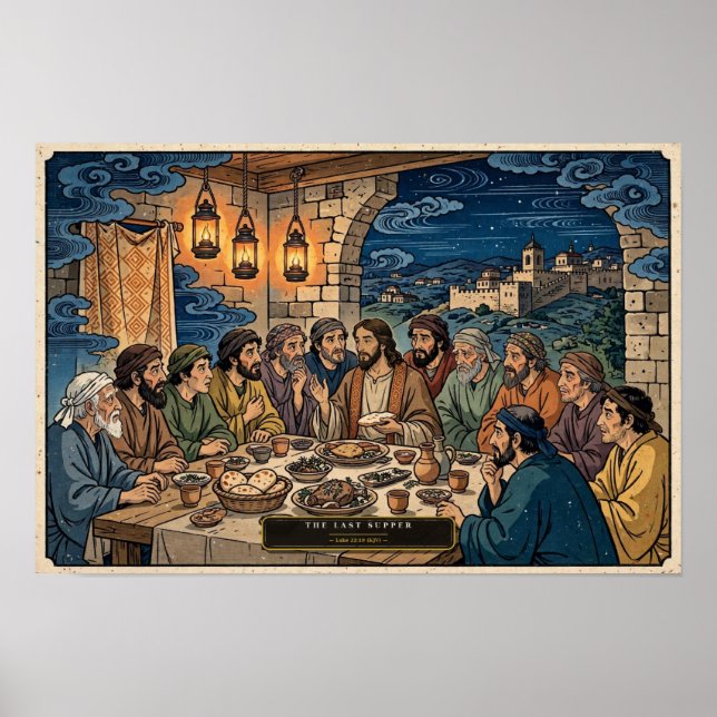 The Last Supper — Ukiyo-e Poster (Front)