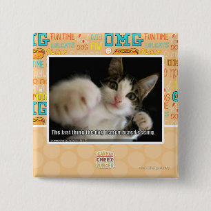 The last thing 15 cm square badge