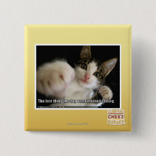 The last thing 15 cm square badge