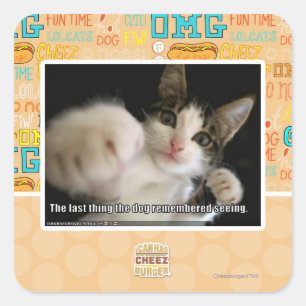 The last thing square sticker