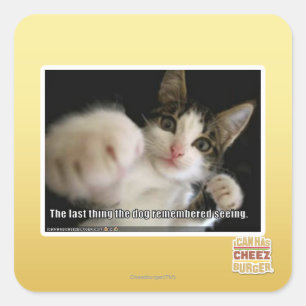 The last thing square sticker