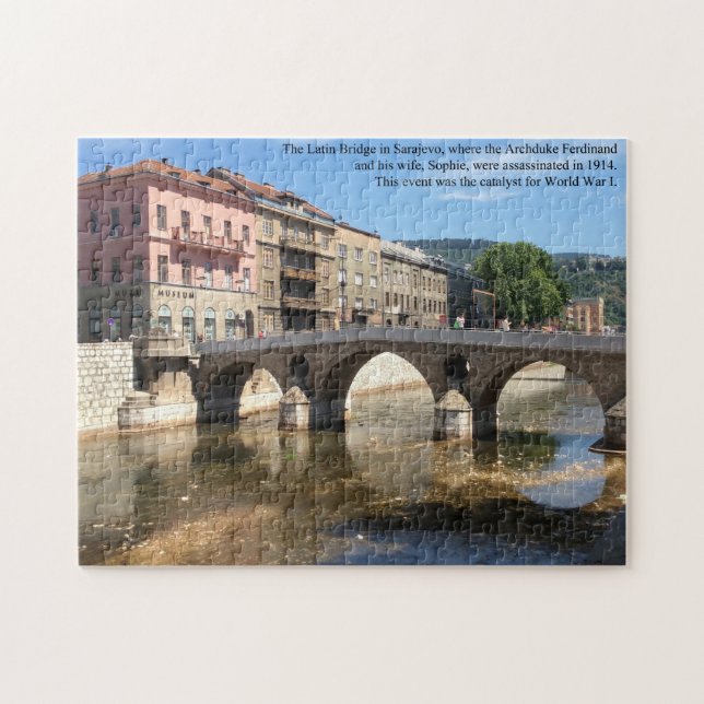 The Latin Bridge Sarajevo Bosnia Jigsaw Puzzle (Horizontal)