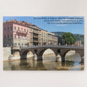 The Latin Bridge Sarajevo Bosnia Large Jigsaw Puzzle