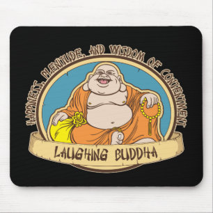 The Laughing Buddha Mouse Pad