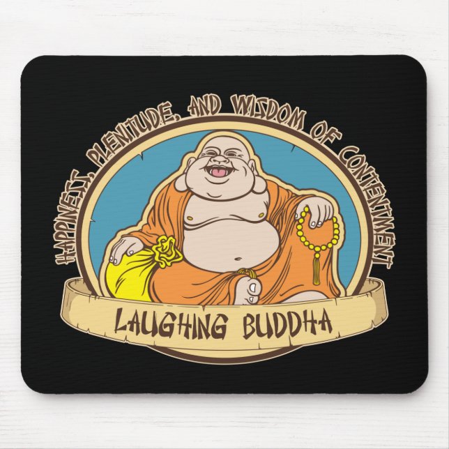 The Laughing Buddha Mouse Pad (Front)