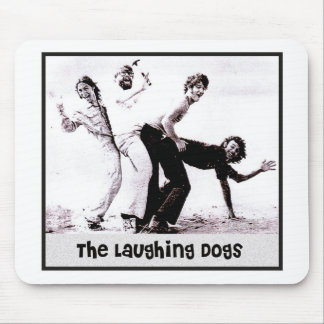 The Laughing Dogs Retro Photo Mousepad