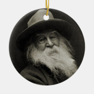 The Laughing Philosopher Poet Walt Whitman Ceramic Ornament