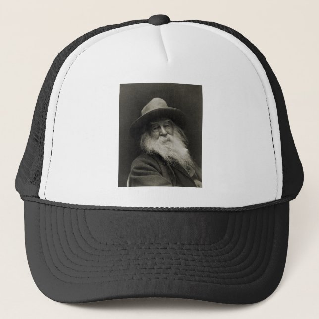 The Laughing Philosopher Poet Walt Whitman Trucker Hat (Front)