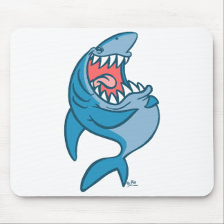 The Laughing Shark cartoon mousepad