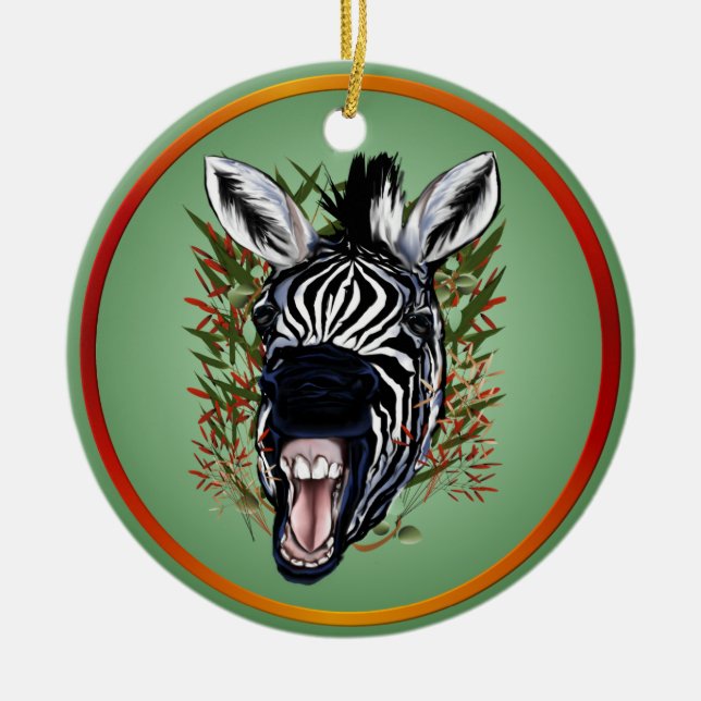 The Laughing Zebra Ornaments (Front)