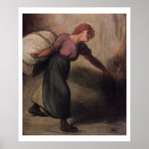 The Laundress, 1894 (oil on canvas) Poster