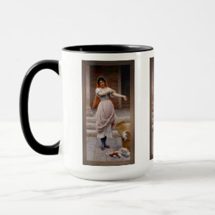 The Laundress by Eugen von Blaas Mug