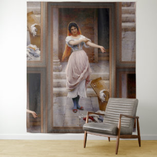 The Laundress by Eugen von Blaas Tapestry