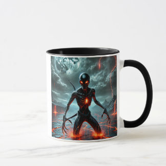 The lava being from another world. mug