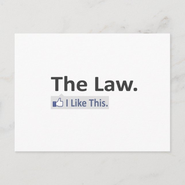 The Law...I Like This Postcard (Front)