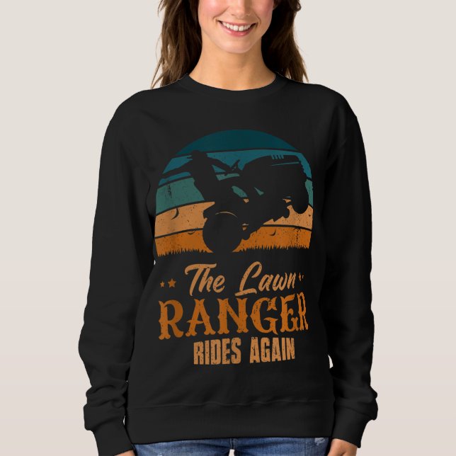 The Lawn Ranger Rides Again Garden Power Cutting M Sweatshirt (Front)