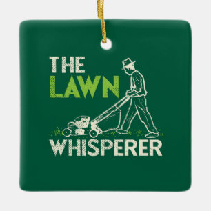 The Lawn Whisperer Ceramic Ornament