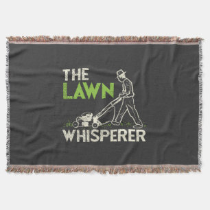 The Lawn Whisperer Throw Blanket