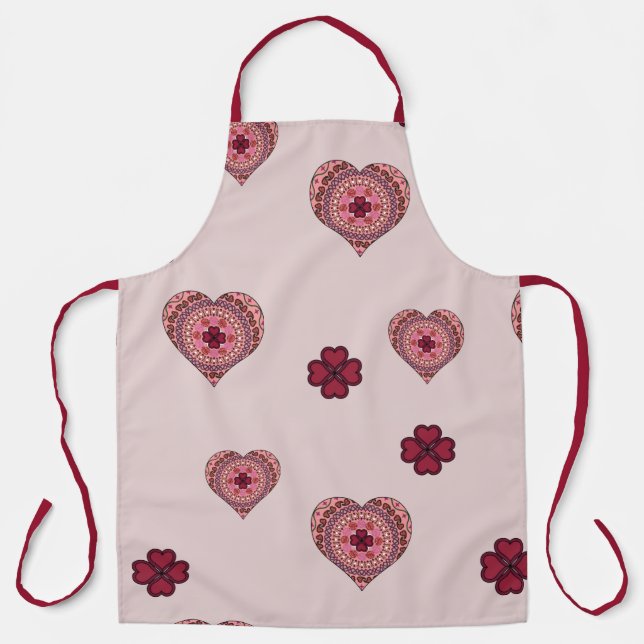 The Layers of the Heart All-Over Print Apron (Front)