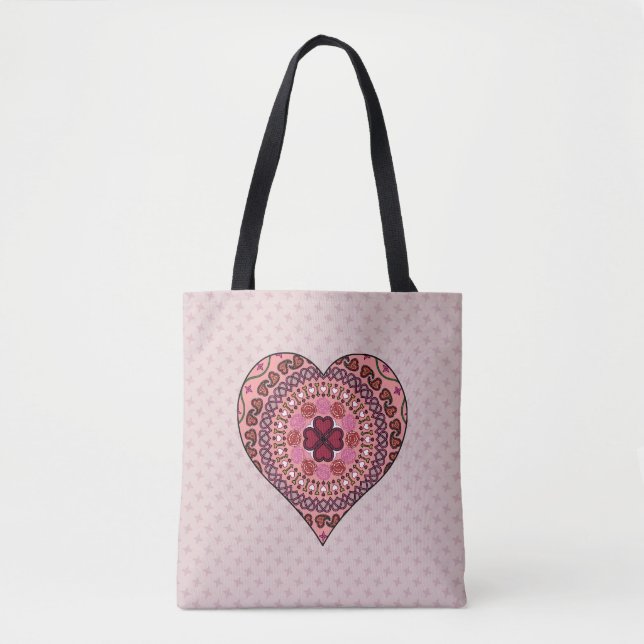 The Layers of the Heart All-Over-Print Bag (Front)