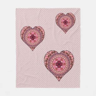 The Layers of the Heart Fleece Blanket