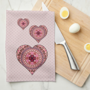 The Layers of the Heart Hand Towel