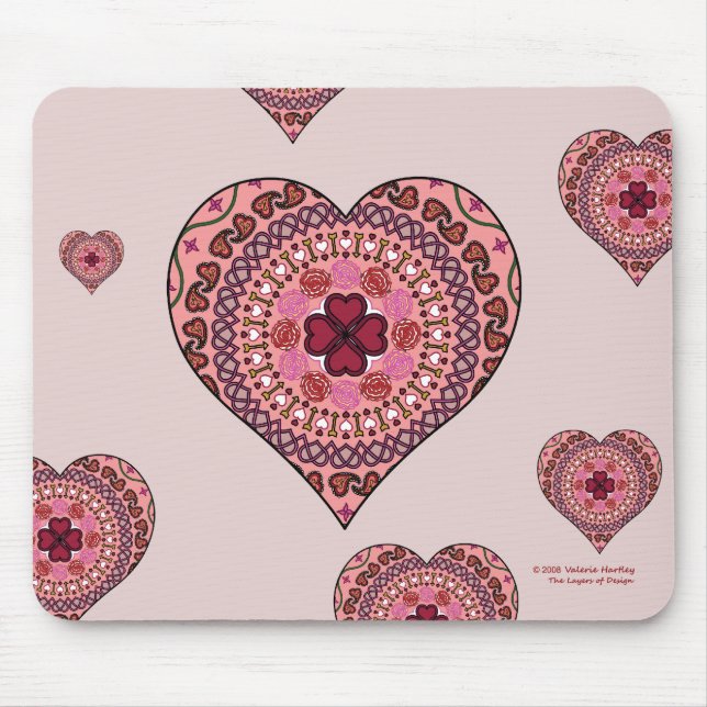 The Layers of the Heart Mousepad (Front)
