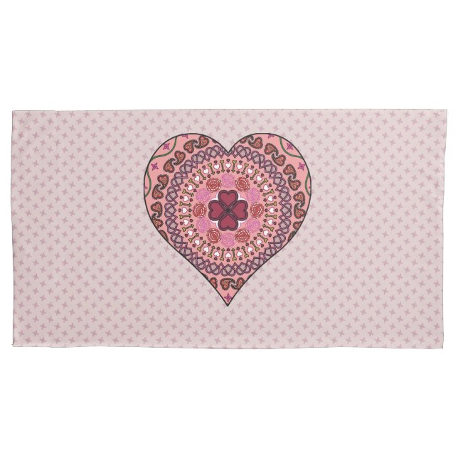 The Layers of the Heart Pillowcase (Front)