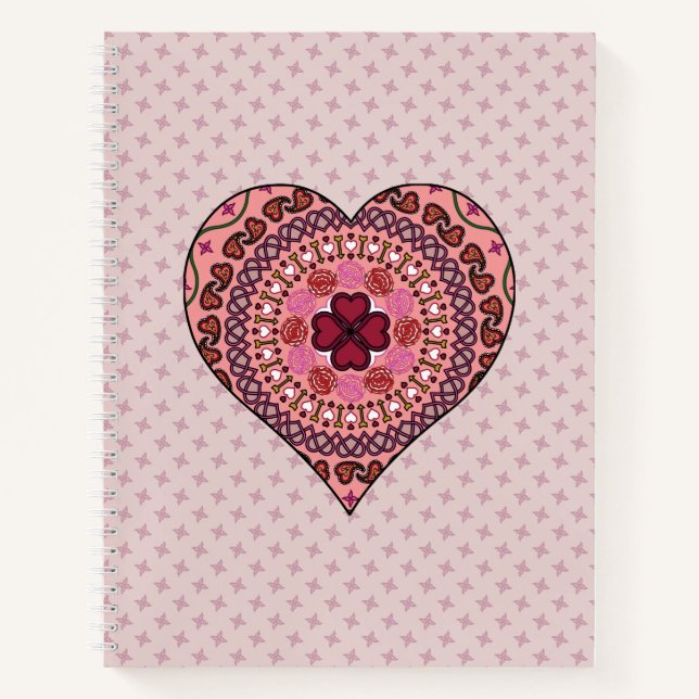 The Layers of the Heart Spiral Notebook (Front)
