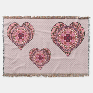 The Layers of the Heart Throw Blanket