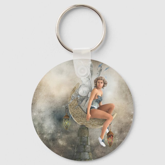 The Lazy Moon Fairy Key Ring (Front)
