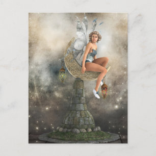 The Lazy Moon Fairy Postcard