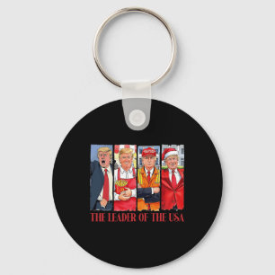 The Leader Of The Usa Trump 2024 Inauguration Day  Key Ring