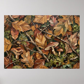 The Leaf Veil of Ancestral Earth Wall Art