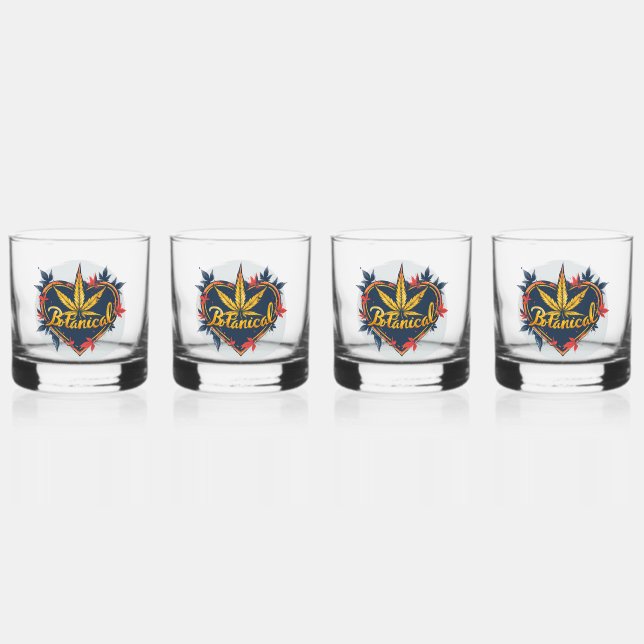 The Leafy 'Rancho' Shot Glass Set (Front)