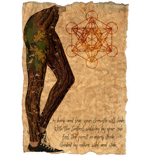 The Leafy Sentinel Green Man Leggings