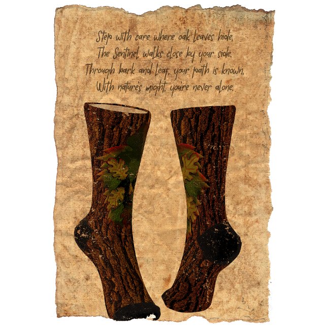 The Leafy Sentinel: Green Man Socks (Creator Uploaded)