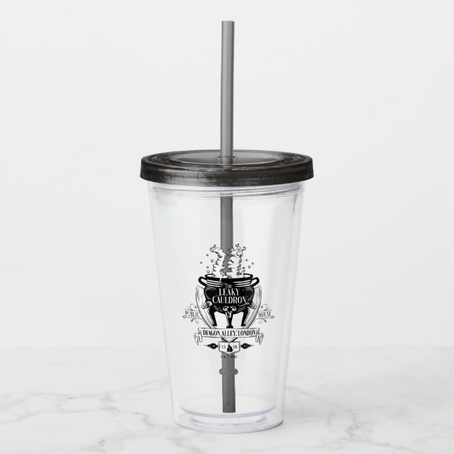 THE LEAKY CAULDRON™ Shop Graphic Acrylic Tumbler (Front)