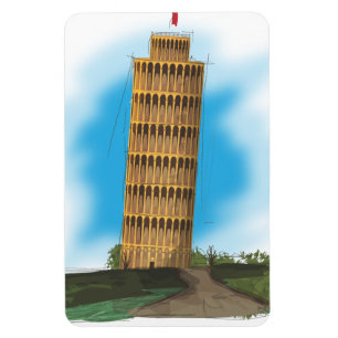 The Leaning tower of Pisa, Italy Magnet