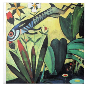 The Leap of the Rabbit Ceramic Tile