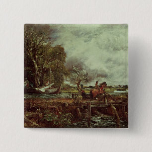 The Leaping Horse, c.1825 (oil on canvas) 15 Cm Square Badge