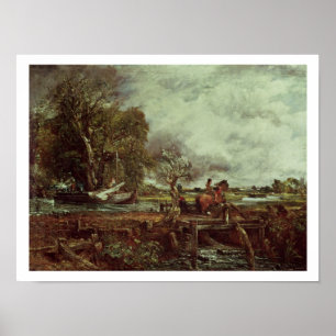 The Leaping Horse, c.1825 (oil on canvas) Poster
